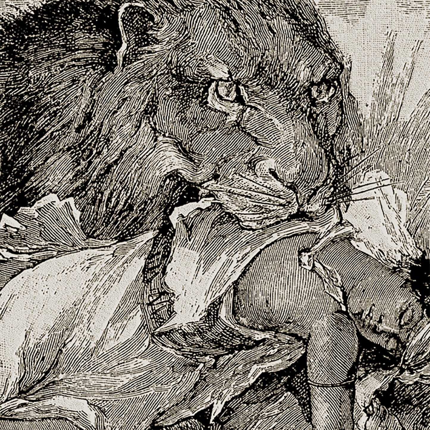 Tenture murale Le Lion Jungle