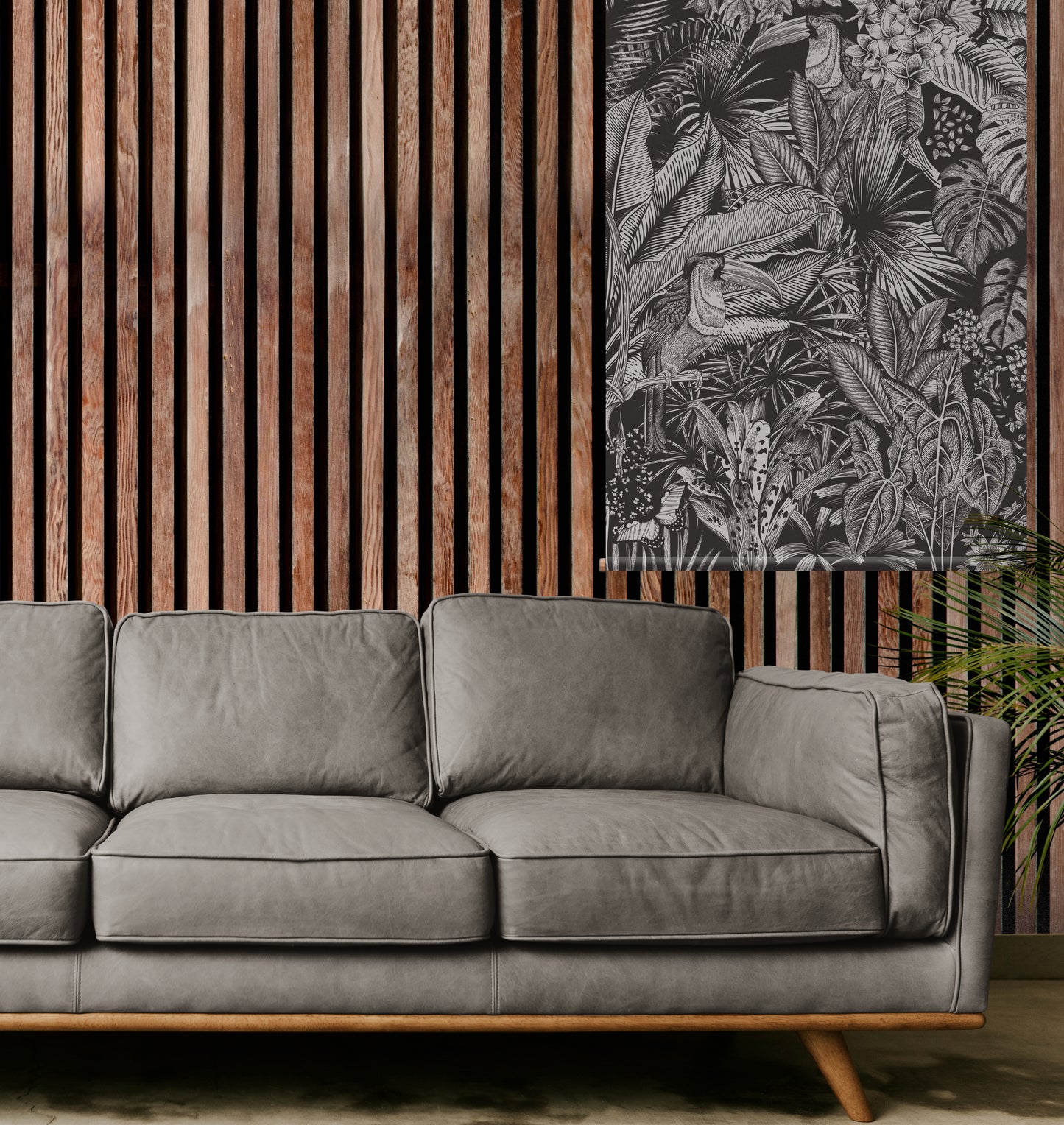 Exotic Botanical Jungle textile wall hanging